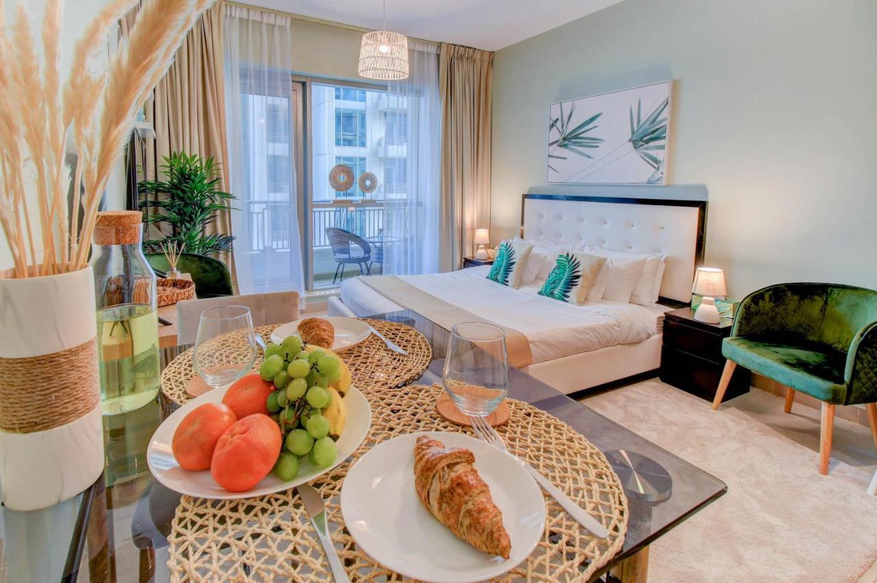 Durrani Homes - Luxurious Studio Near Dubai Mall With Pool View Eksteriør billede